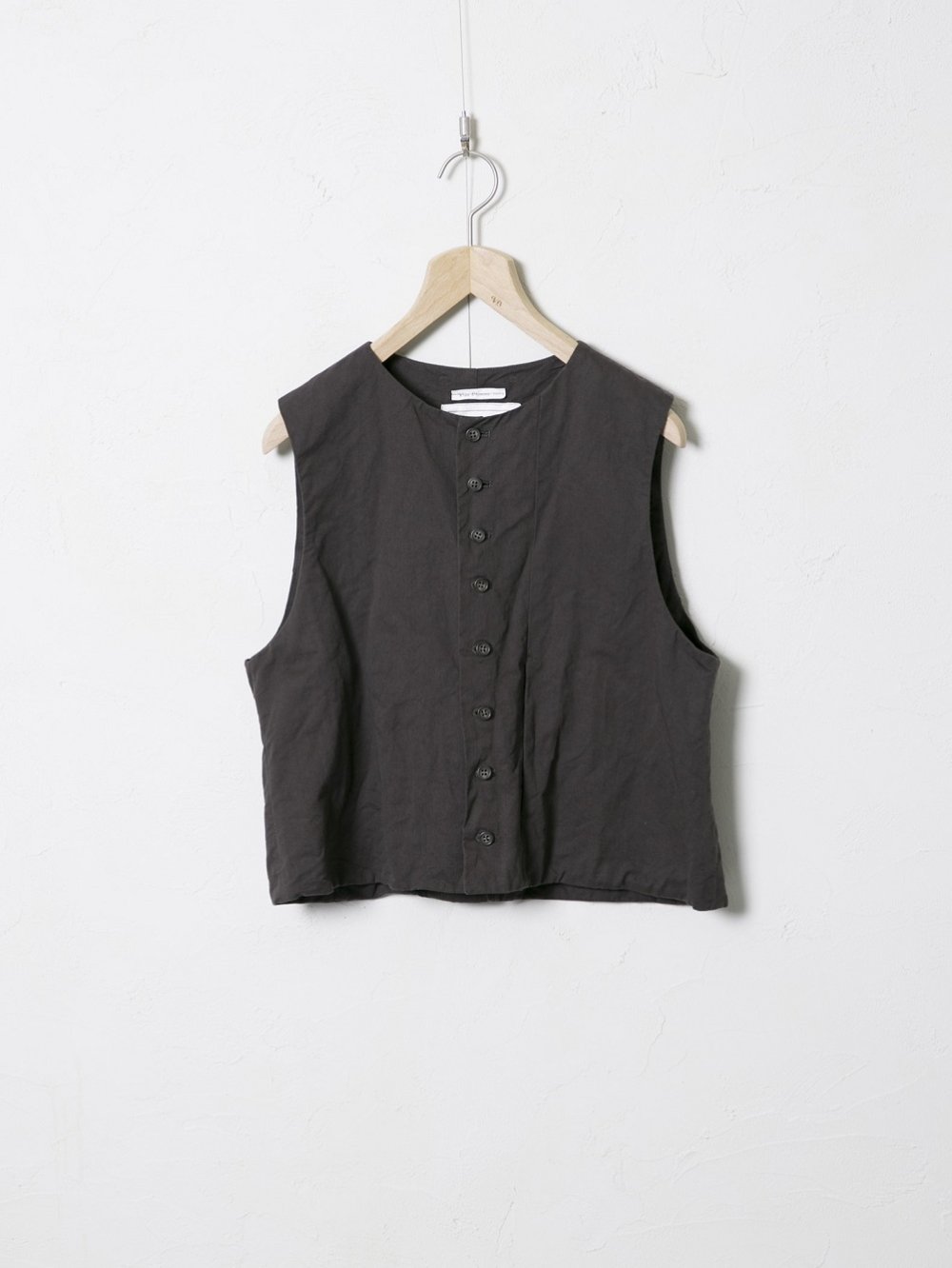 【Vlas Blomme -juni-】 Work Linen Cotton ジレ