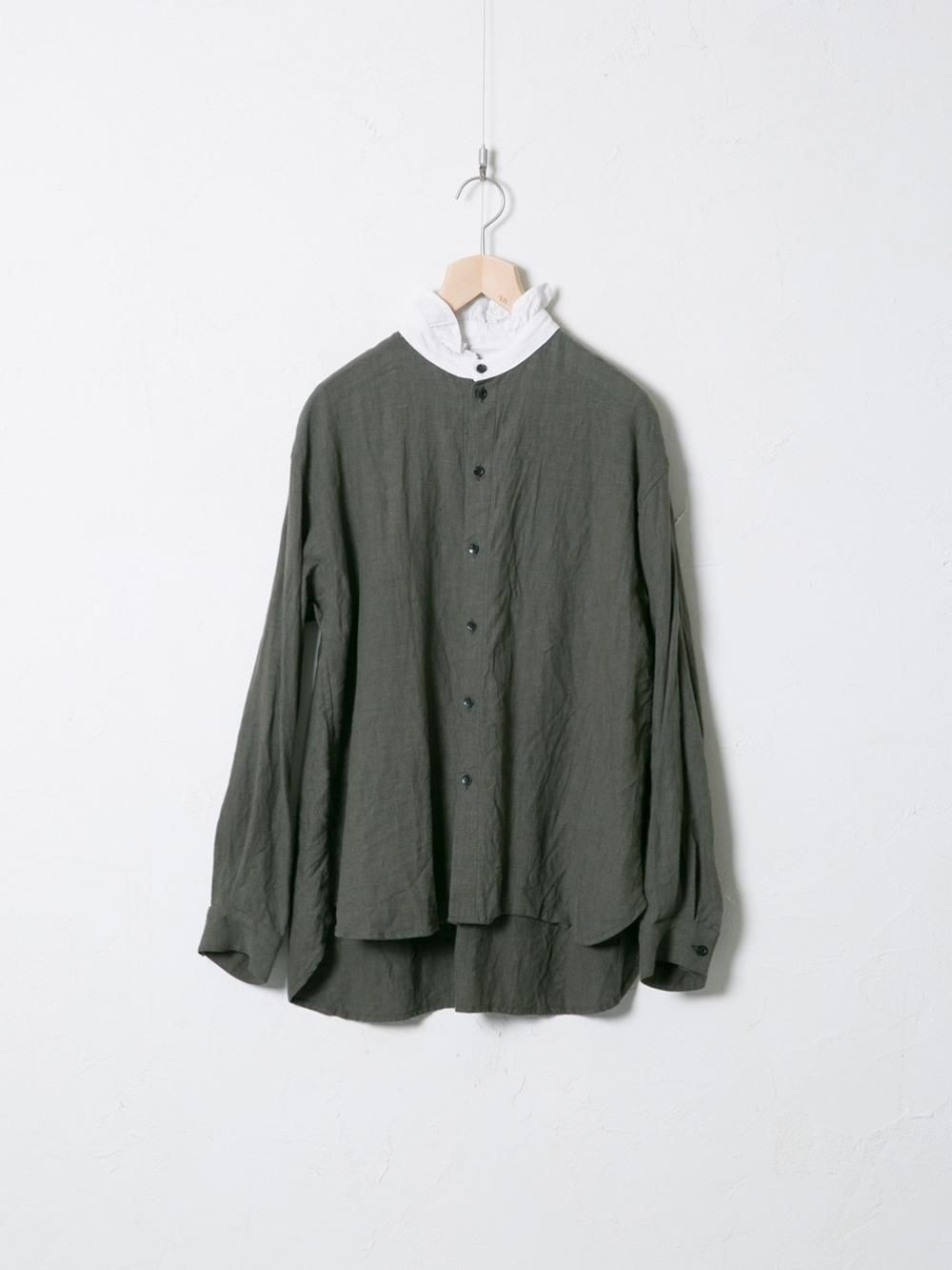 Vlas Blomme]Medium Linen フリル衿シャツ 1458 | COORDINATE | Vlas