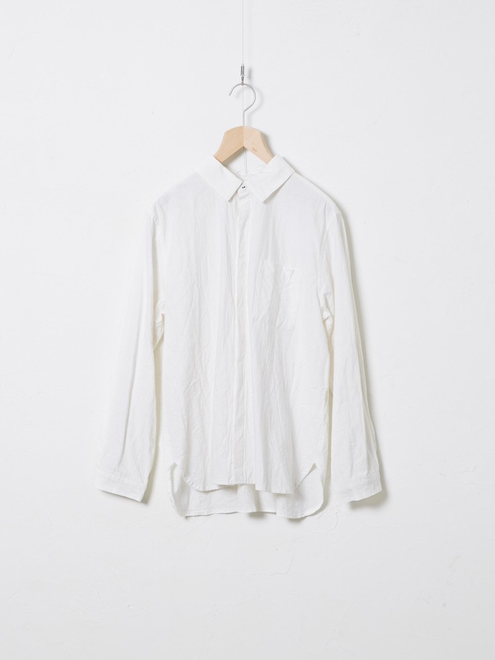 Medium Linen Cotton 比翼シャツ