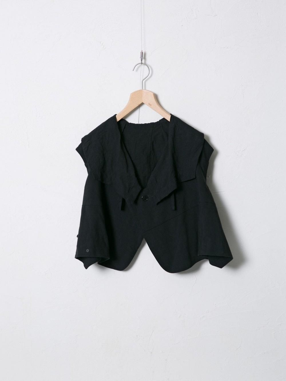 Linen Viscose Canvas 2Way ジレ