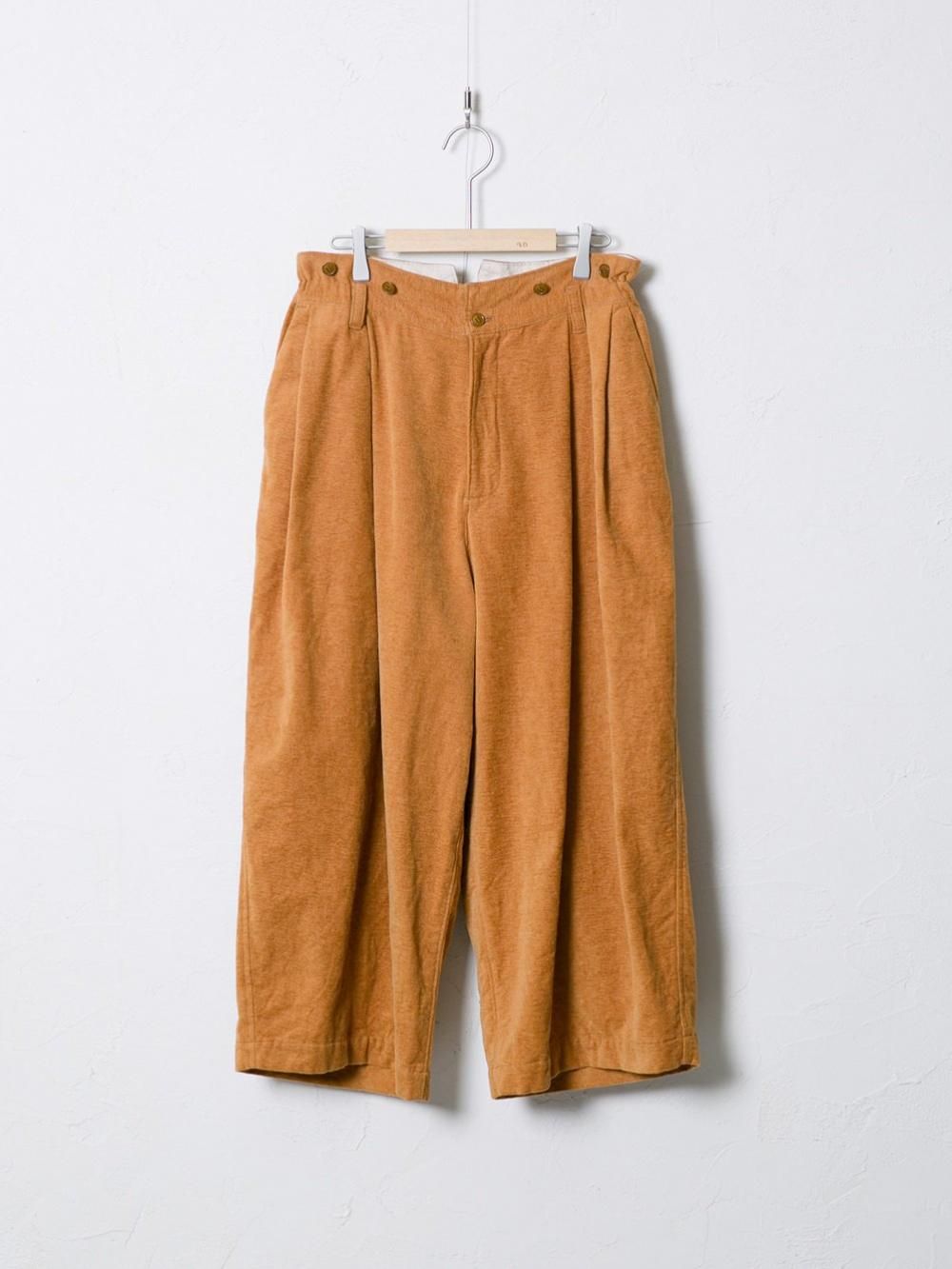 Cotton Linen Vintage Mole ツータックワイドパンツ