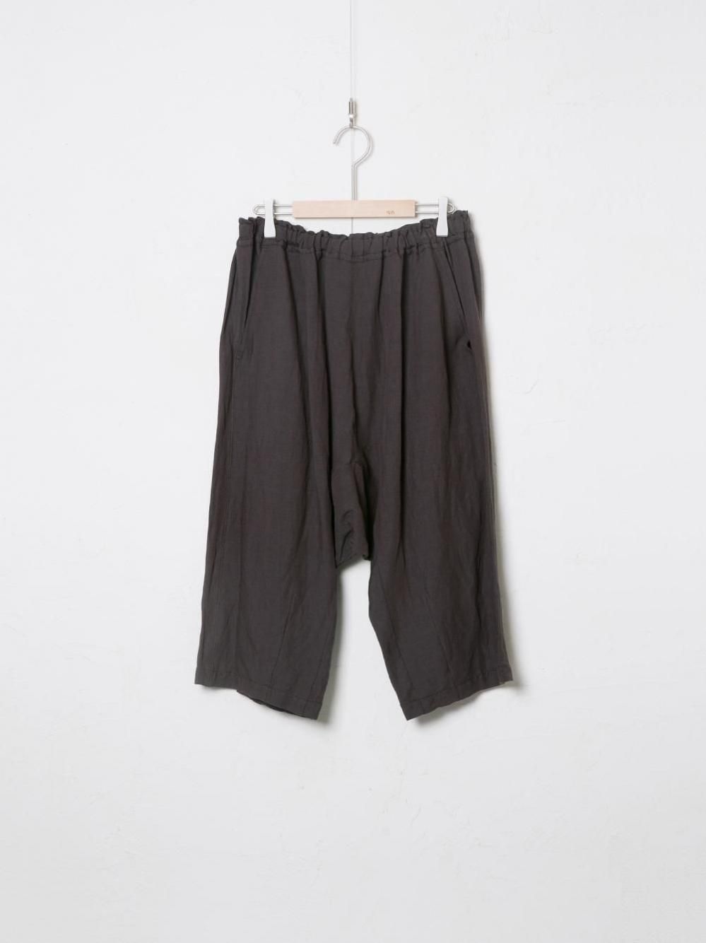 Linen Bamboo サルエルクロップドパンツ