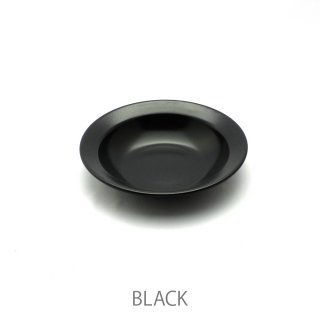 ホーロー食器DEEP PLATE　ALL MADE IN  JAPAN BLK/ブラック