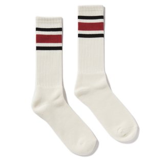 [雑誌Begin掲載]スケーターソックス。赤 80's Skater socks（decka quality socks）