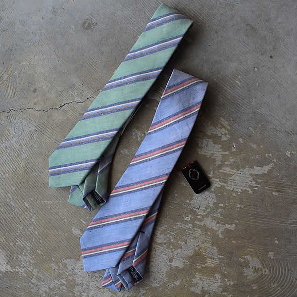 Ascot / Linen×Cotton Tie (レジメンタル)
