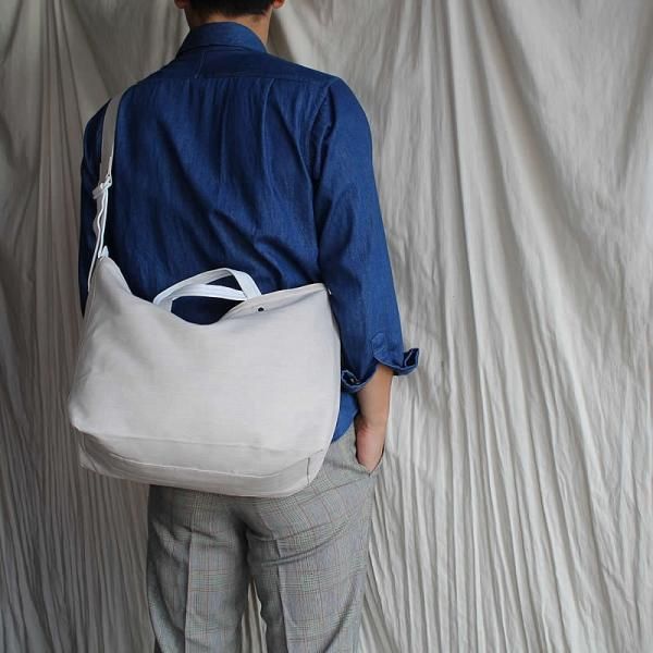 yes crafts　イエスクラフツ　イエスクラフト　栃木レザー　LINEN SHOULDER BAG　リネンショルダーバッグ　インペリアルズ