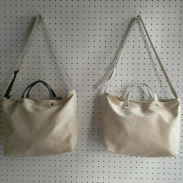 2WAYショルダーバッグ/薄カーキ（倉敷帆布+栃木レザー使用） | nonos