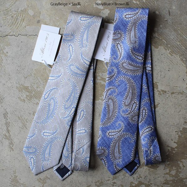 ALBENI 1905 / tie made in italy (ペイズリー)