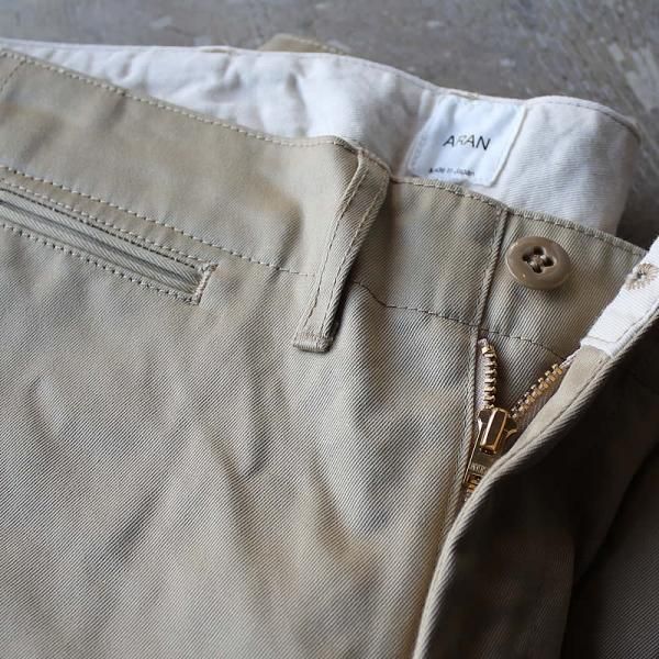 ARAN アラン CHINO-3 RF チノパン レギュラーフィット 経年変化