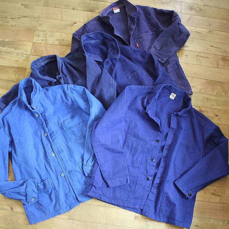 Vintage / french work jacket 5種 (洗濯、乾燥機済)