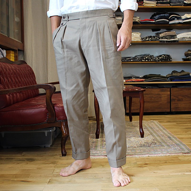 ＊受注生産＊Adv、taliare custom trousers / No.13 (デッドストック 国産コットンツイル)