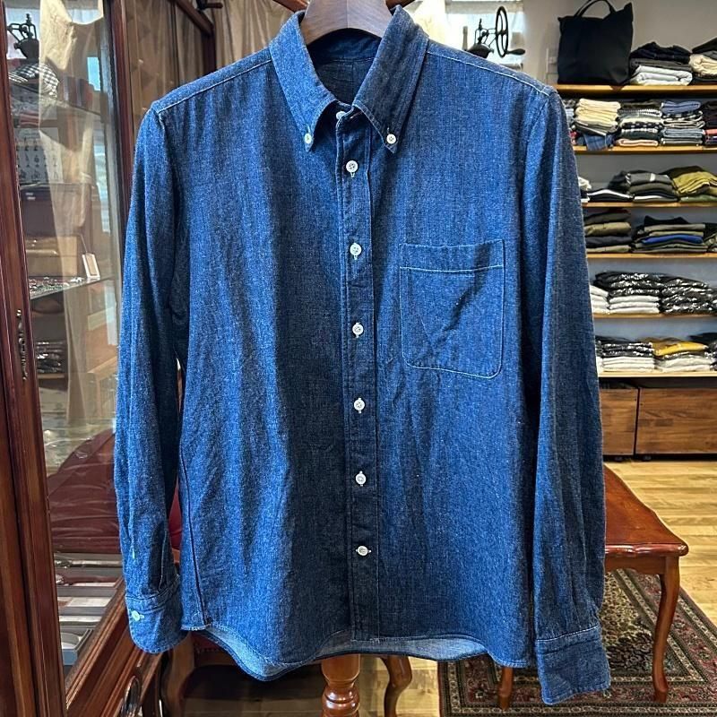 Sanca サンカ DENIMプルオーバーZIPワークシャツ 経年変化 京都 Sanca サンカ DENIMプルオーバーZIPワークシャツ 経年変化 京都