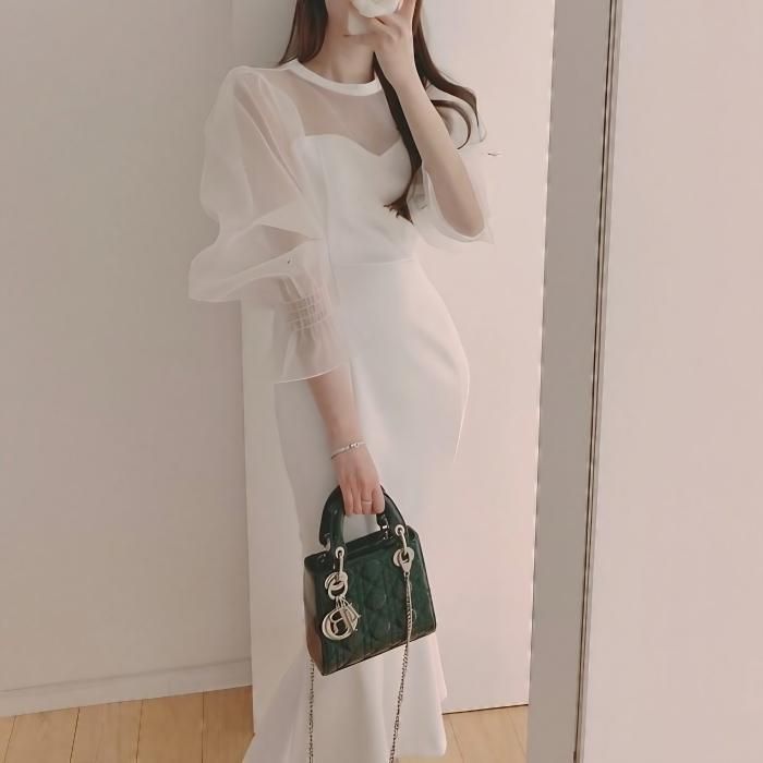 現行品】レジAラインマーメイドシースルー透け感肌見せ ラメ