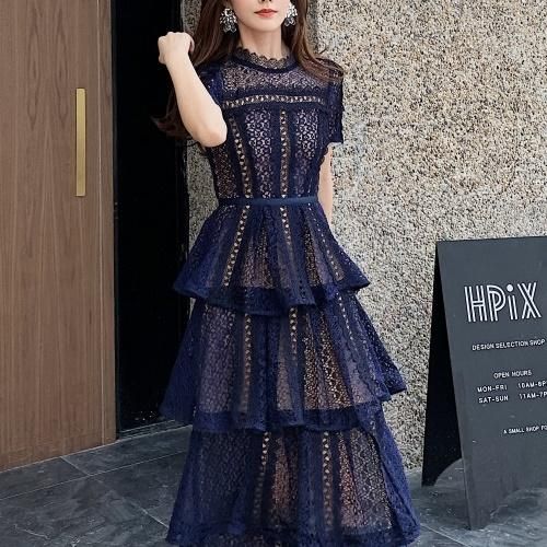 パーティードレス ティアード レース 大人可愛い ミディ丈 S~2XL 楽天市場】ティアード（種類（ドレス）パーティードレス