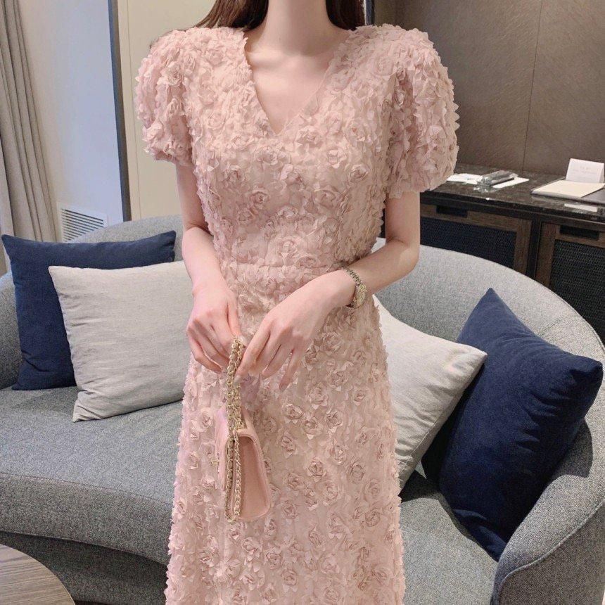KAREN MILLEN ミマキシドレス 花柄 パフスリーブ Ｖネック Women's Clothing | Ladies Clothes & Fashion | Karen Millen