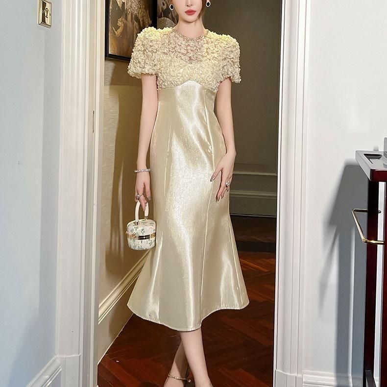 Karen Millen★ビスコースサテン タイディテール ミディドレス Gorgeous wedding dress, White wedding dresses, Wedding