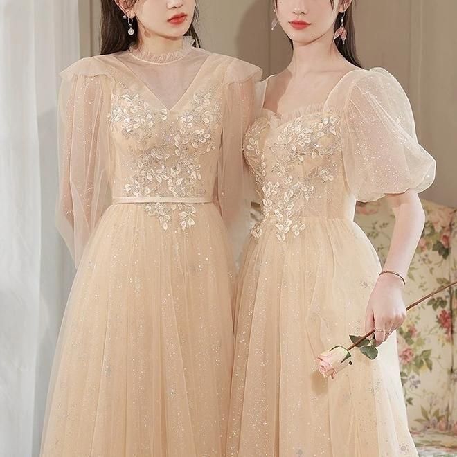 【ヴュート】サイドチェーンラメ メッシュミディアムドレス ヴュート】サイドチェーンラメ メッシュミディアムドレス