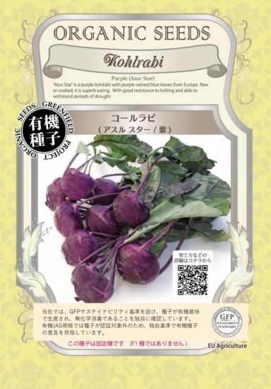 コールラビ アスルスター 紫 有機 種子 固定種 グリーンフィールド ブラシカ 大袋 コールラビ アスルスター 紫 有機 種子 固定種 グリーンフィールド ブラシカ 大袋