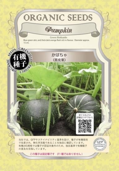 かぼちゃ 黒皮栗 有機 種子 固定種 グリーンフィールド 果菜 大袋