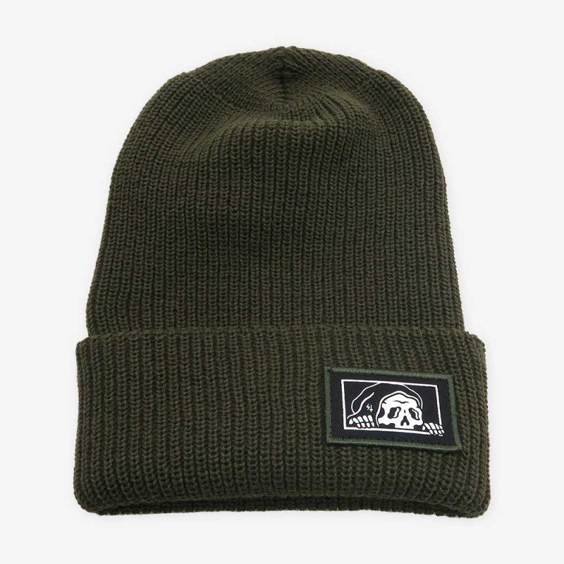 PATCH BEANIE-OLIVE