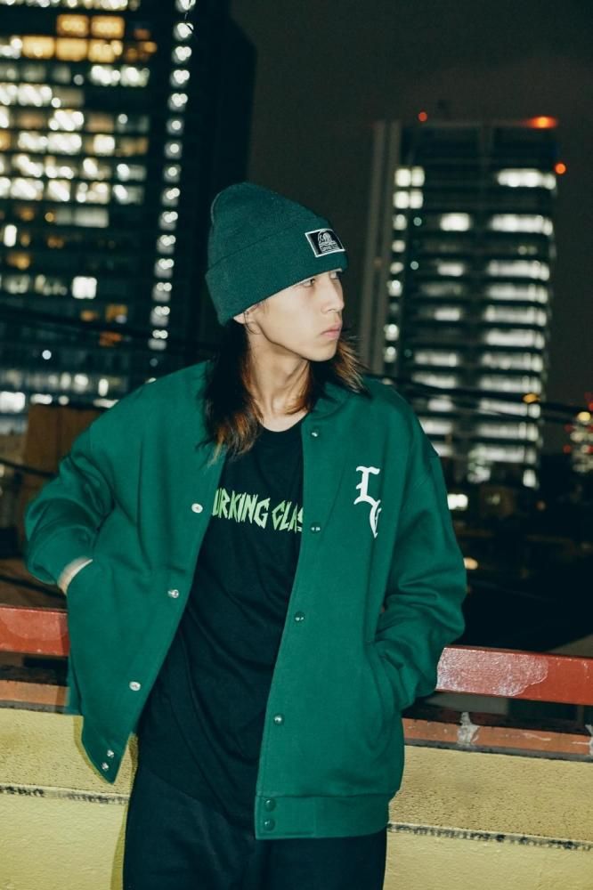 SALE】GOOD TIME SWEAT STADIUM JACKET - IVY GREEN - LURKING