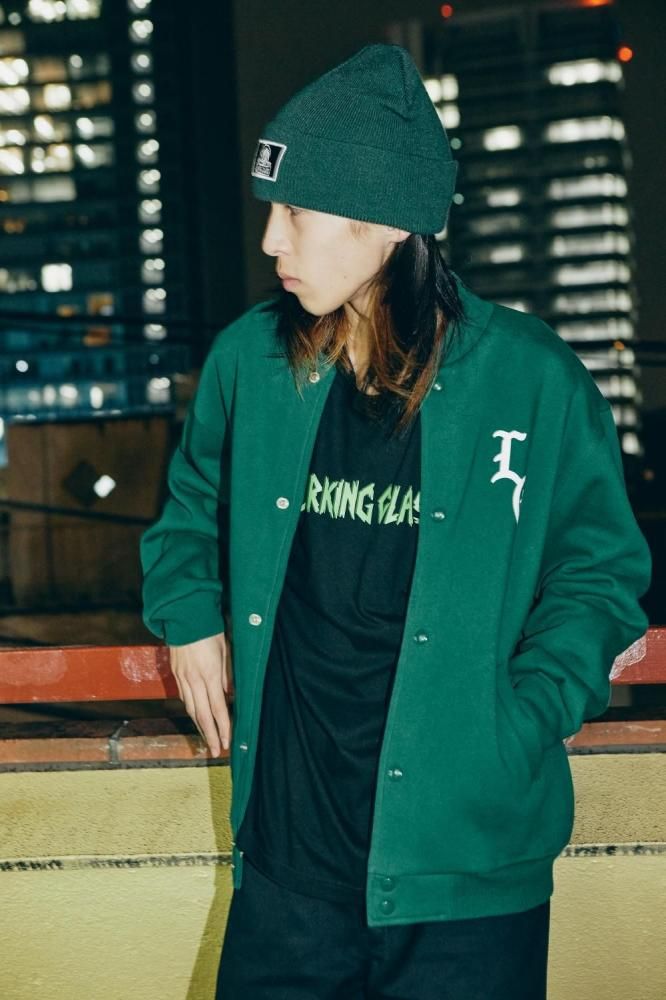 50%OFF】GOOD TIME SWEAT STADIUM JACKET - IVY GREEN - LURKING CLASS