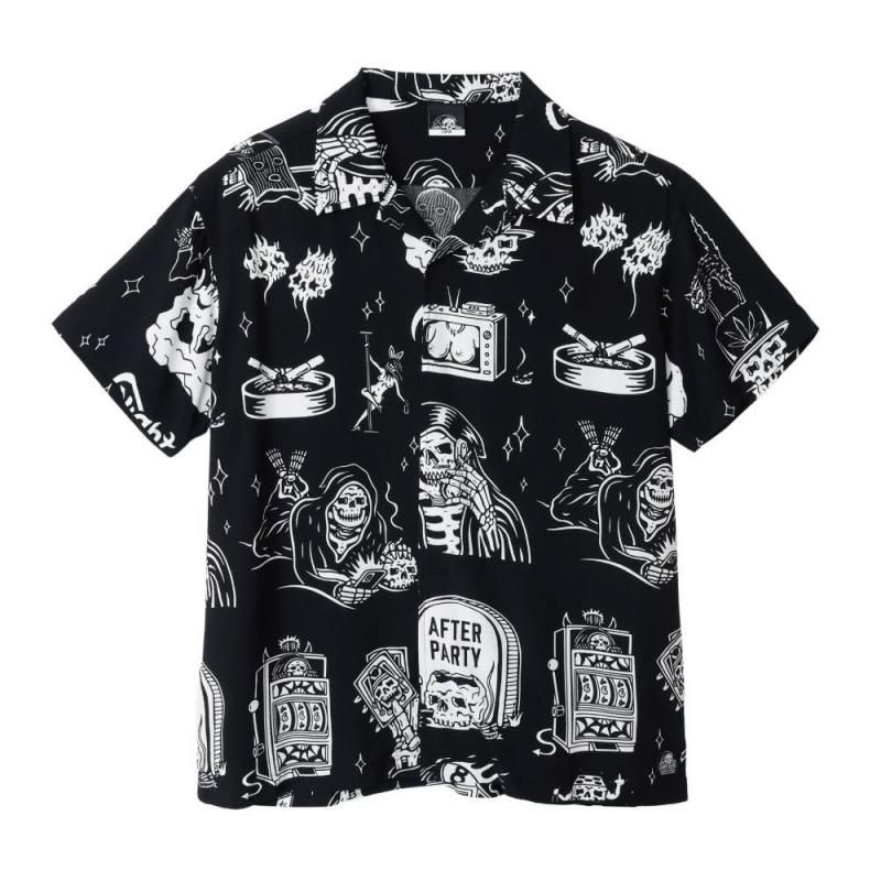 <img class='new_mark_img1' src='https://img.shop-pro.jp/img/new/icons13.gif' style='border:none;display:inline;margin:0px;padding:0px;width:auto;' />NIGHT MOVES PATTERN SHIRT-BLACK
	