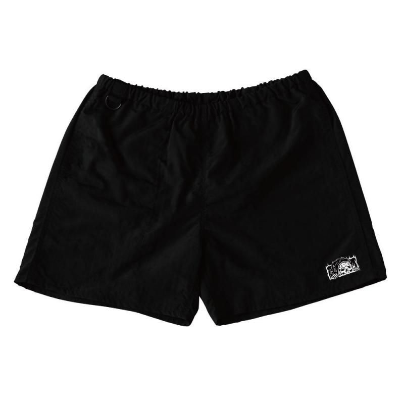 <img class='new_mark_img1' src='https://img.shop-pro.jp/img/new/icons13.gif' style='border:none;display:inline;margin:0px;padding:0px;width:auto;' />FLAMING EMBROIDERY SHORTS 5 inch -BLACK
	