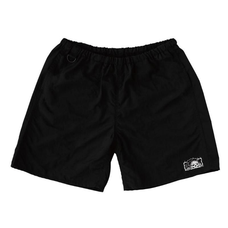 <img class='new_mark_img1' src='https://img.shop-pro.jp/img/new/icons13.gif' style='border:none;display:inline;margin:0px;padding:0px;width:auto;' />FLAMING EMBROIDERY SHORTS 7 inch -BLACK
	