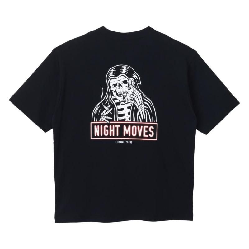 <img class='new_mark_img1' src='https://img.shop-pro.jp/img/new/icons13.gif' style='border:none;display:inline;margin:0px;padding:0px;width:auto;' />NIGHT MOVES S/S TEE -BLACK
	