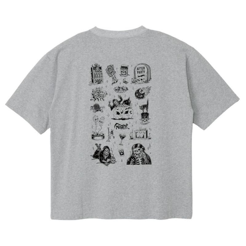 <img class='new_mark_img1' src='https://img.shop-pro.jp/img/new/icons13.gif' style='border:none;display:inline;margin:0px;padding:0px;width:auto;' />NIGHT MOVES FLASH S/S TEE -GREY
	