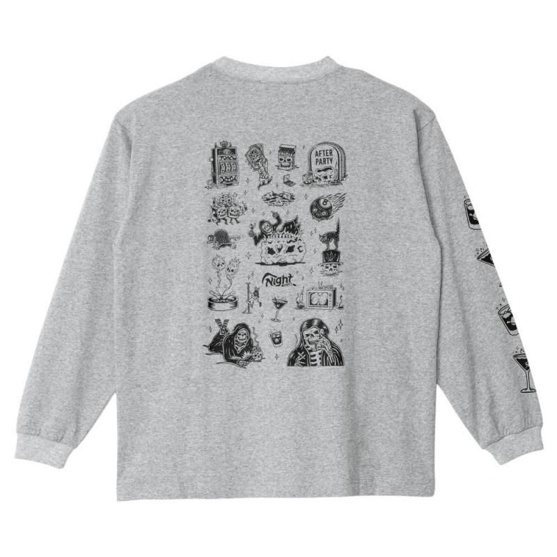 <img class='new_mark_img1' src='https://img.shop-pro.jp/img/new/icons13.gif' style='border:none;display:inline;margin:0px;padding:0px;width:auto;' />NIGHT MOVES FLASH L/S TEE -GREY
	