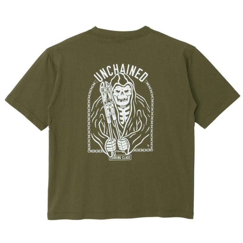 <img class='new_mark_img1' src='https://img.shop-pro.jp/img/new/icons13.gif' style='border:none;display:inline;margin:0px;padding:0px;width:auto;' />UNCHAINED S/S TEE -FOREST GREEN
	
