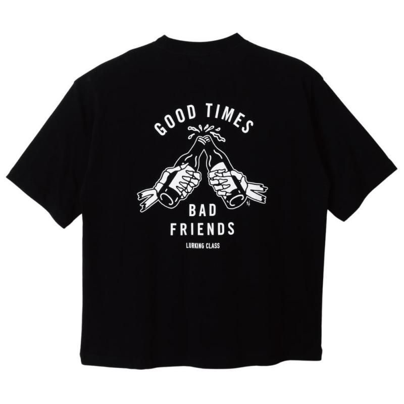 <img class='new_mark_img1' src='https://img.shop-pro.jp/img/new/icons13.gif' style='border:none;display:inline;margin:0px;padding:0px;width:auto;' />GOOD TIMES BAD FRIENDS S/S TEE -BLACK
	