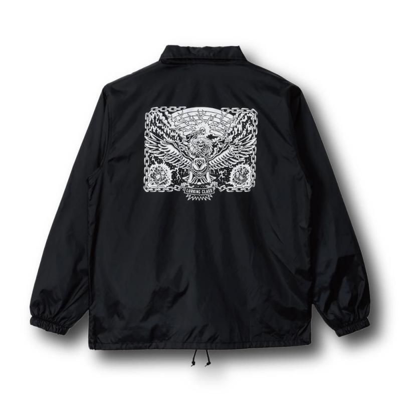 <img class='new_mark_img1' src='https://img.shop-pro.jp/img/new/icons1.gif' style='border:none;display:inline;margin:0px;padding:0px;width:auto;' />LURKING CLASS  TALLBOY UNCHAINED COACH JACKET - BLACK