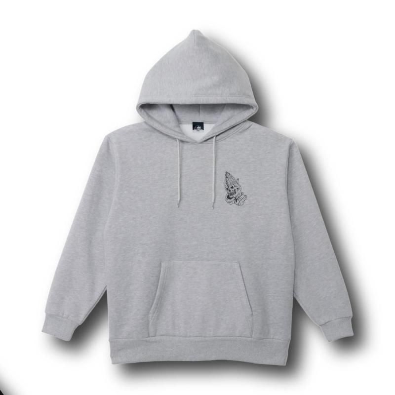 <img class='new_mark_img1' src='https://img.shop-pro.jp/img/new/icons1.gif' style='border:none;display:inline;margin:0px;padding:0px;width:auto;' />DON'T PRAY FOR ME HOOD - GREY
