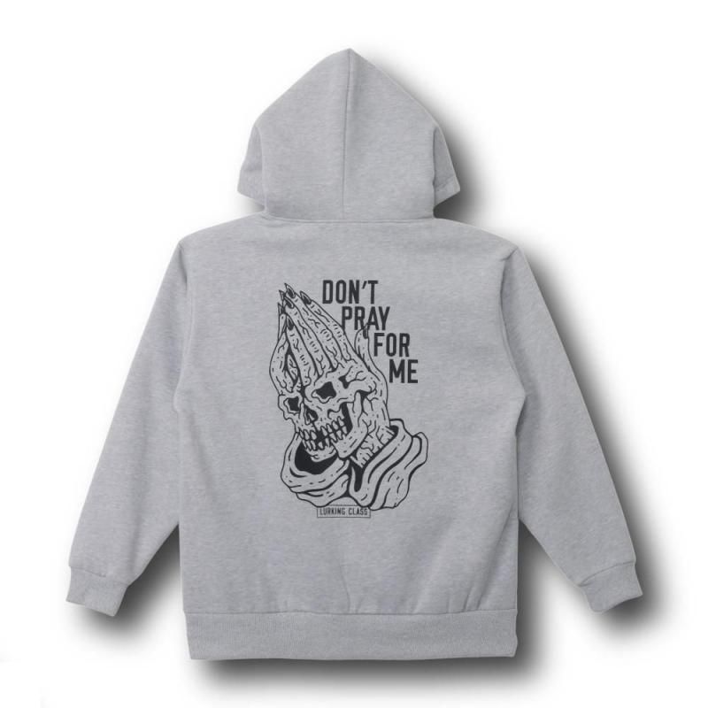 <img class='new_mark_img1' src='https://img.shop-pro.jp/img/new/icons1.gif' style='border:none;display:inline;margin:0px;padding:0px;width:auto;' />DON'T PRAY FOR ME HOOD - GREY