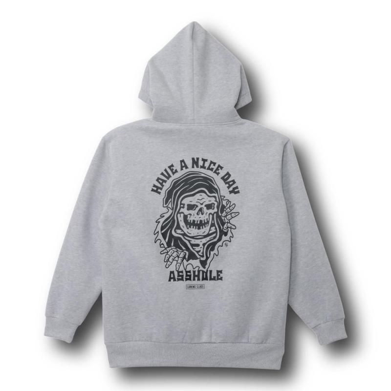 <img class='new_mark_img1' src='https://img.shop-pro.jp/img/new/icons1.gif' style='border:none;display:inline;margin:0px;padding:0px;width:auto;' />HAVE A NICE DAY HOOD - GREY