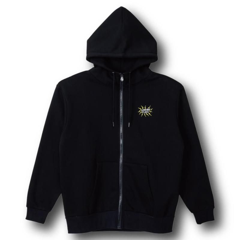 <img class='new_mark_img1' src='https://img.shop-pro.jp/img/new/icons1.gif' style='border:none;display:inline;margin:0px;padding:0px;width:auto;' />RISE ABOVE ZIP HOOD - BLACK