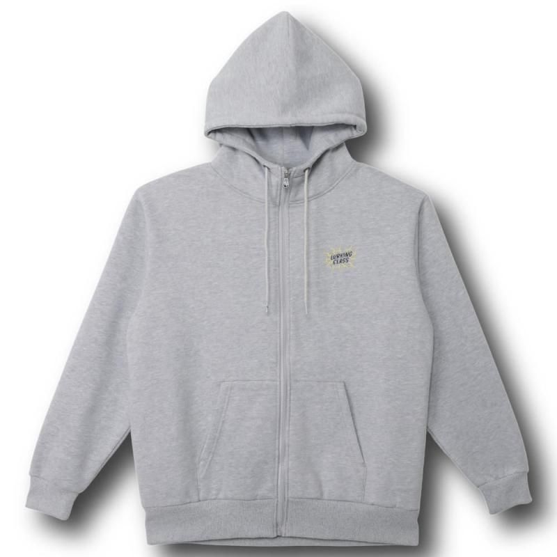 <img class='new_mark_img1' src='https://img.shop-pro.jp/img/new/icons1.gif' style='border:none;display:inline;margin:0px;padding:0px;width:auto;' />RISE ABOVE ZIP HOOD - GREY