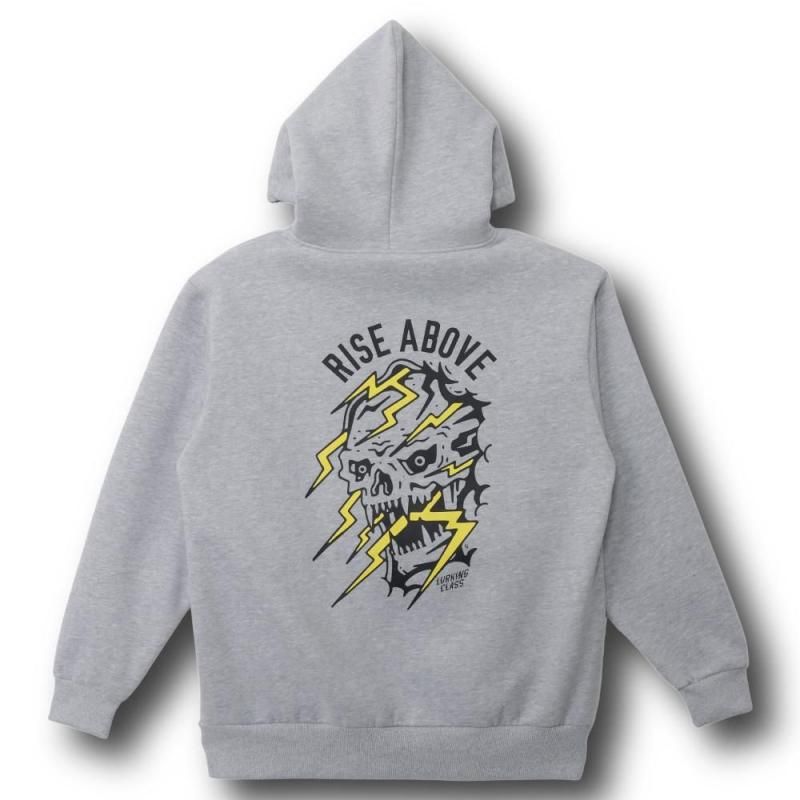<img class='new_mark_img1' src='https://img.shop-pro.jp/img/new/icons1.gif' style='border:none;display:inline;margin:0px;padding:0px;width:auto;' />RISE ABOVE ZIP HOOD - GREY