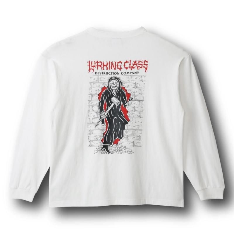 <img class='new_mark_img1' src='https://img.shop-pro.jp/img/new/icons1.gif' style='border:none;display:inline;margin:0px;padding:0px;width:auto;' />LC DESRRUCTION L/S TEE - WHITE