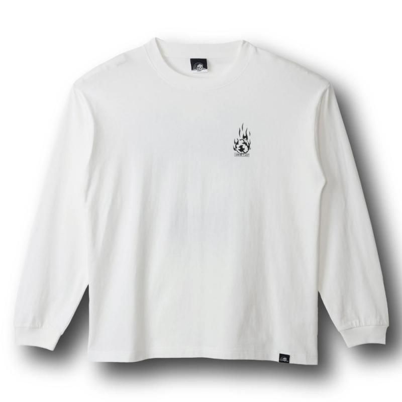 <img class='new_mark_img1' src='https://img.shop-pro.jp/img/new/icons1.gif' style='border:none;display:inline;margin:0px;padding:0px;width:auto;' />PARTY'S OVER L/S TEE - WHITE