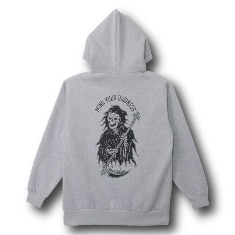 <img class='new_mark_img1' src='https://img.shop-pro.jp/img/new/icons1.gif' style='border:none;display:inline;margin:0px;padding:0px;width:auto;' />MIND YOUR BUSINESS HOOD - GREY