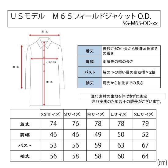 USモデル M65フィールドジャケット O.D.(オリーブドラブ USモデル M65フィールドジャケット O.D.(オリーブドラブ