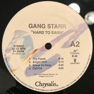 GANG STARR - HARD TO EARN - 【Komony Records】