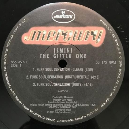 JEMINI THE GIFTED ONE - FUNK SOUL SENSATION / BROOKLYN KIDS