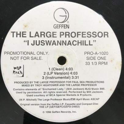 THE LARGE PROFESSOR - I JUSWANNACHILL / HARD! - 【Komony Records】