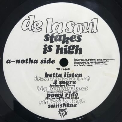 DE LA SOUL - STAKES IS HIGH (LP) - 【Komony Records】
