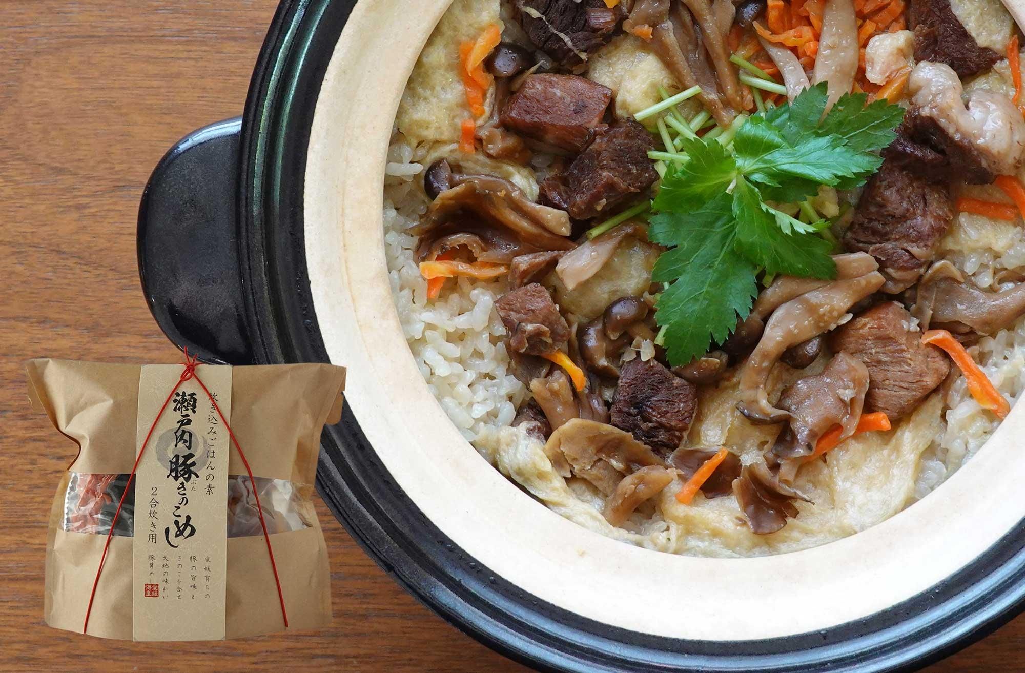 瀬戸内豚きのこめし | 2合 - 愛媛海産公式オンラインショップ QUEEN MADE